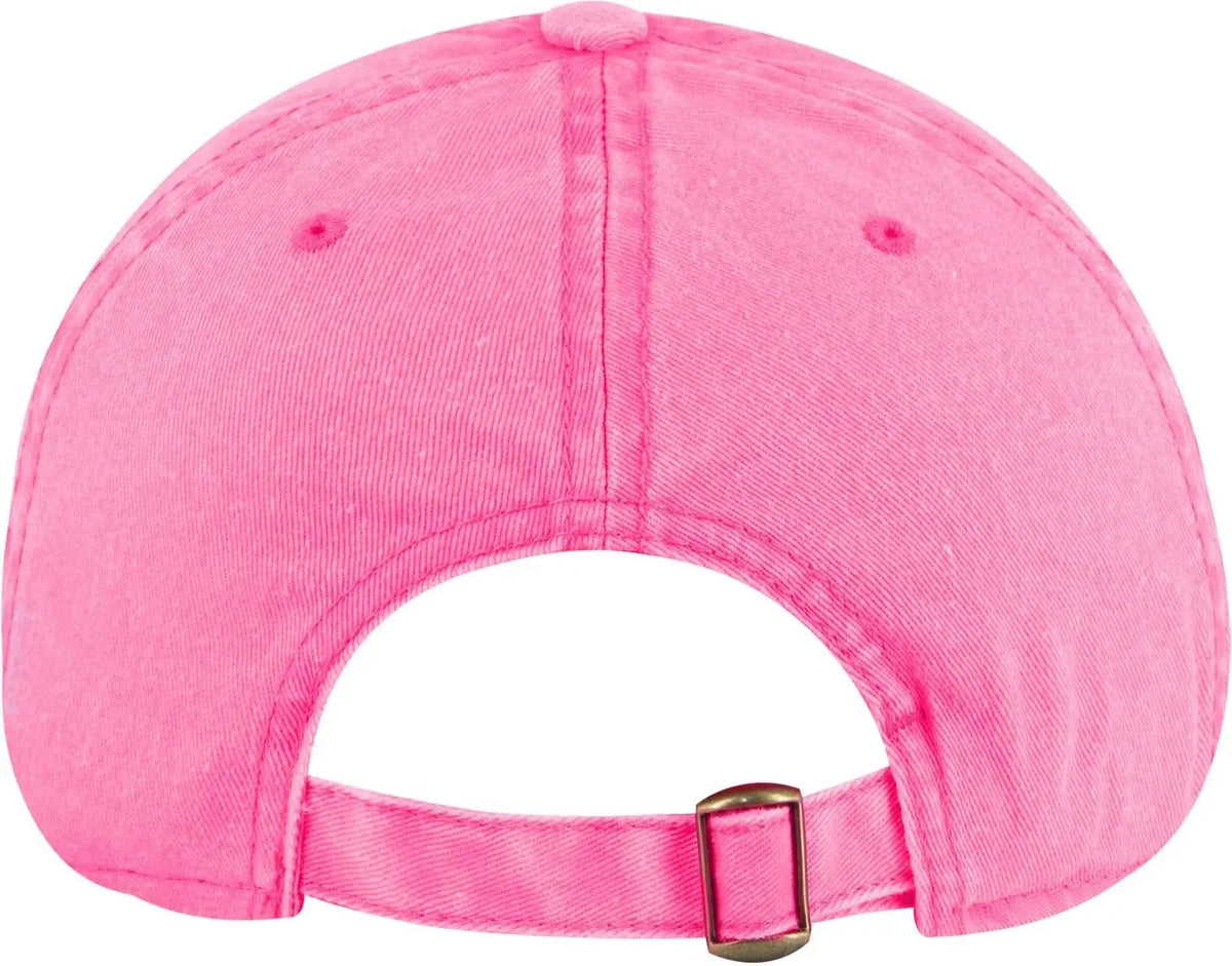 Otto 18-772 6 Panel Low Profile Dad Cap - N. Pink - 1/2’’ - 7 5/8’’