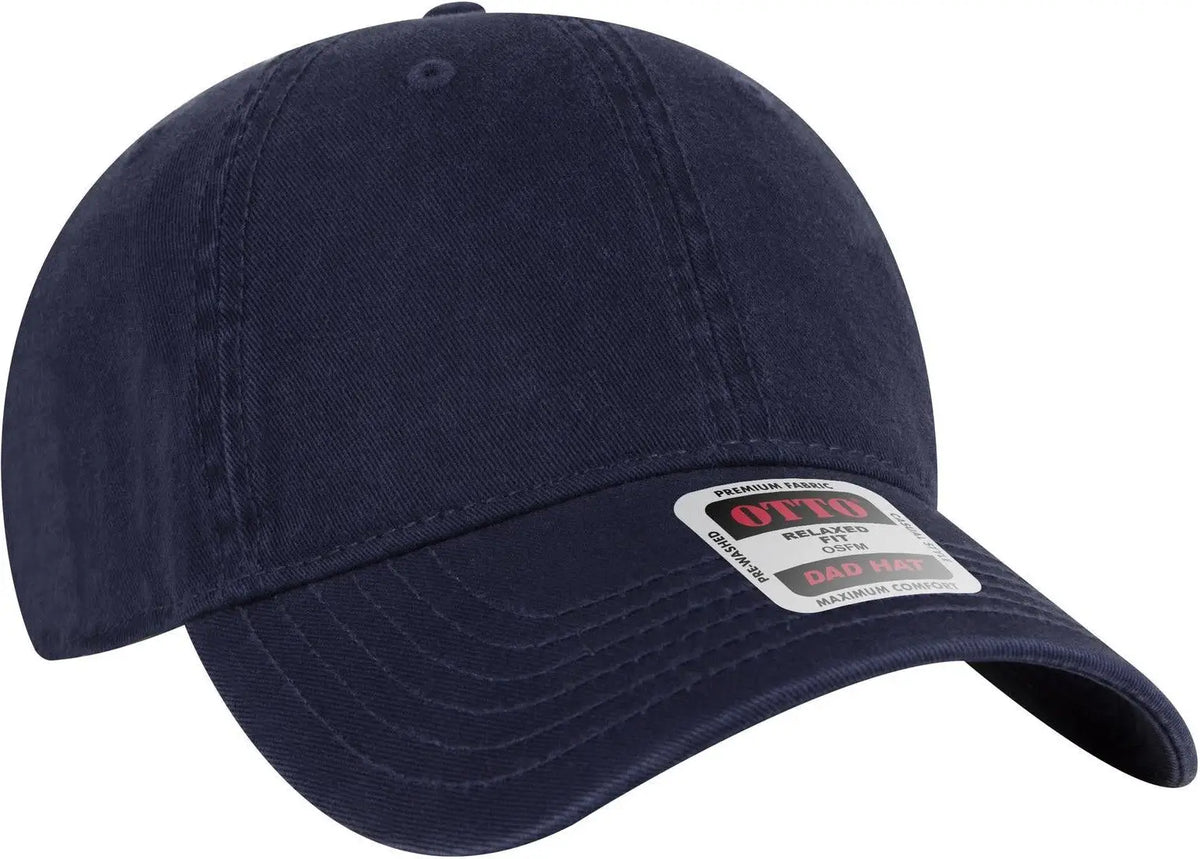 Otto 18-772 6 Panel Low Profile Dad Cap - Navy