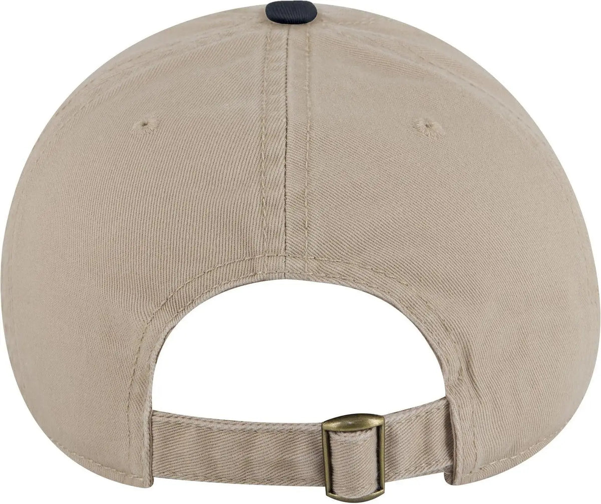 Otto 18-772 6 Panel Low Profile Dad Cap - Nvy/kha - 1/2’’ - 7 5/8’’