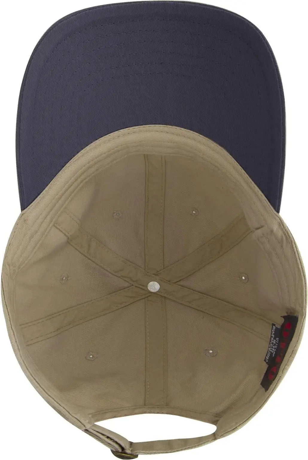 Otto 18-772 6 Panel Low Profile Dad Cap - Nvy/kha - 1/2’’ - 7 5/8’’