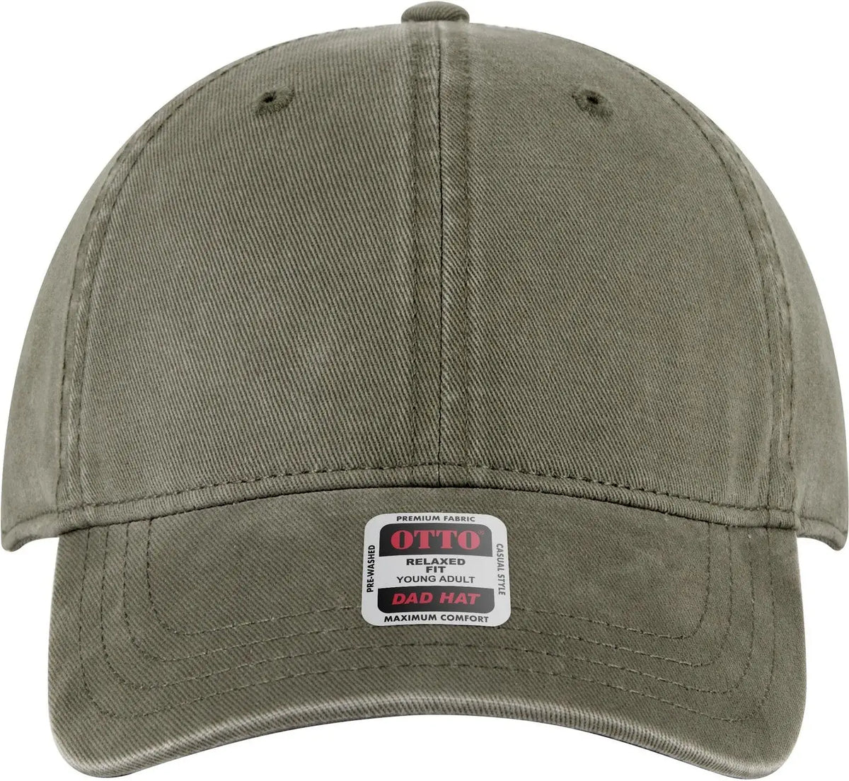 Otto 18-772 6 Panel Low Profile Dad Cap - Ol. Green