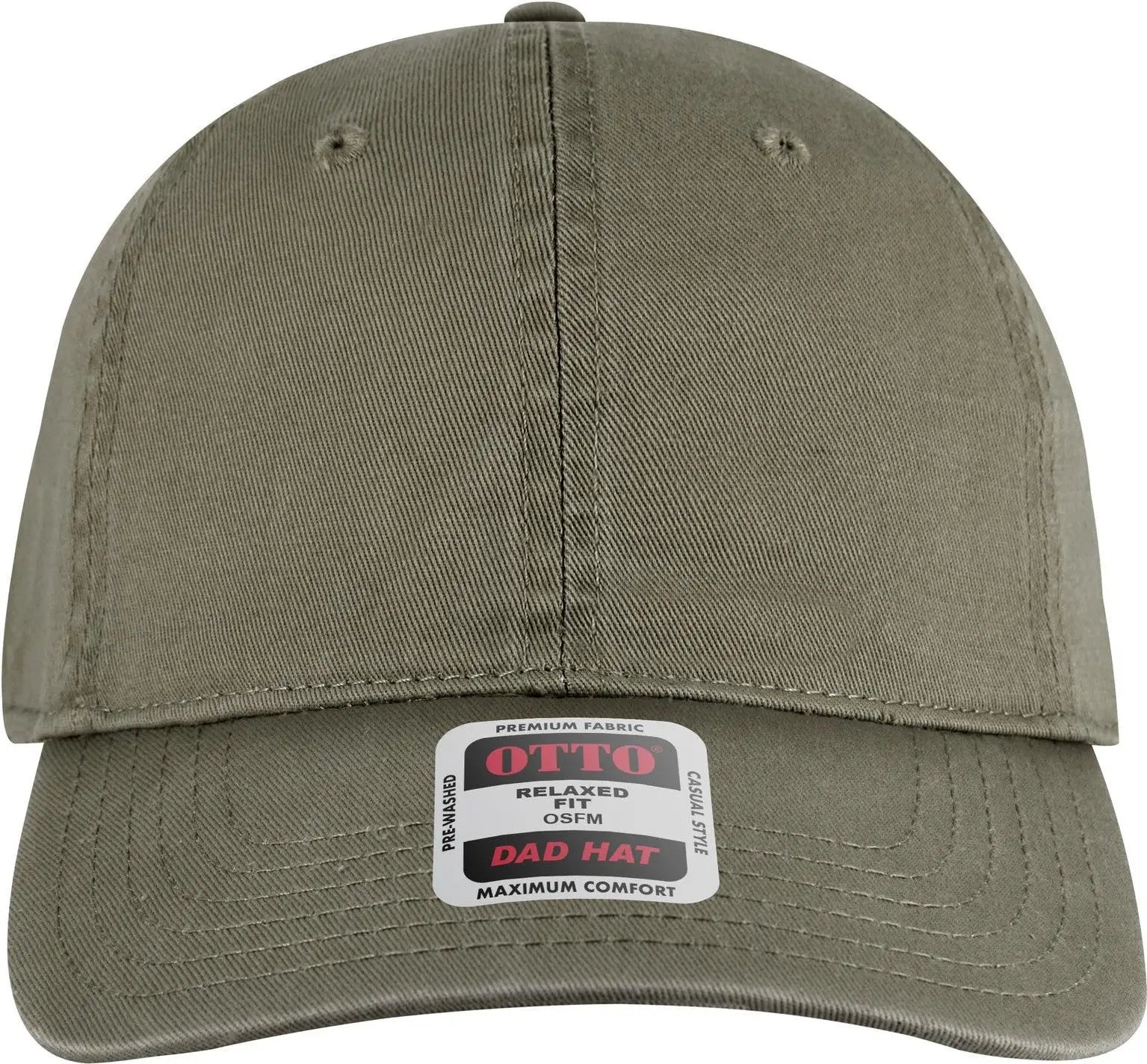 Otto 18-772 6 Panel Low Profile Dad Cap - Ol. Green