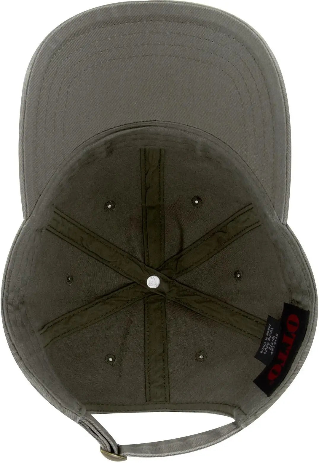 Otto 18-772 6 Panel Low Profile Dad Cap - Ol. Green