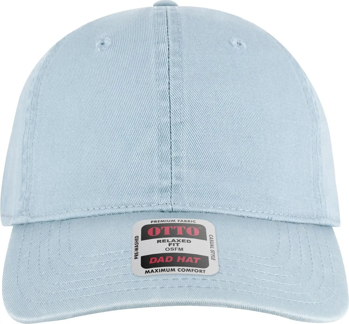 Otto 18-772 6 Panel Low Profile Dad Cap - Powder Blue - 1/2’’ - 7 5/8’’