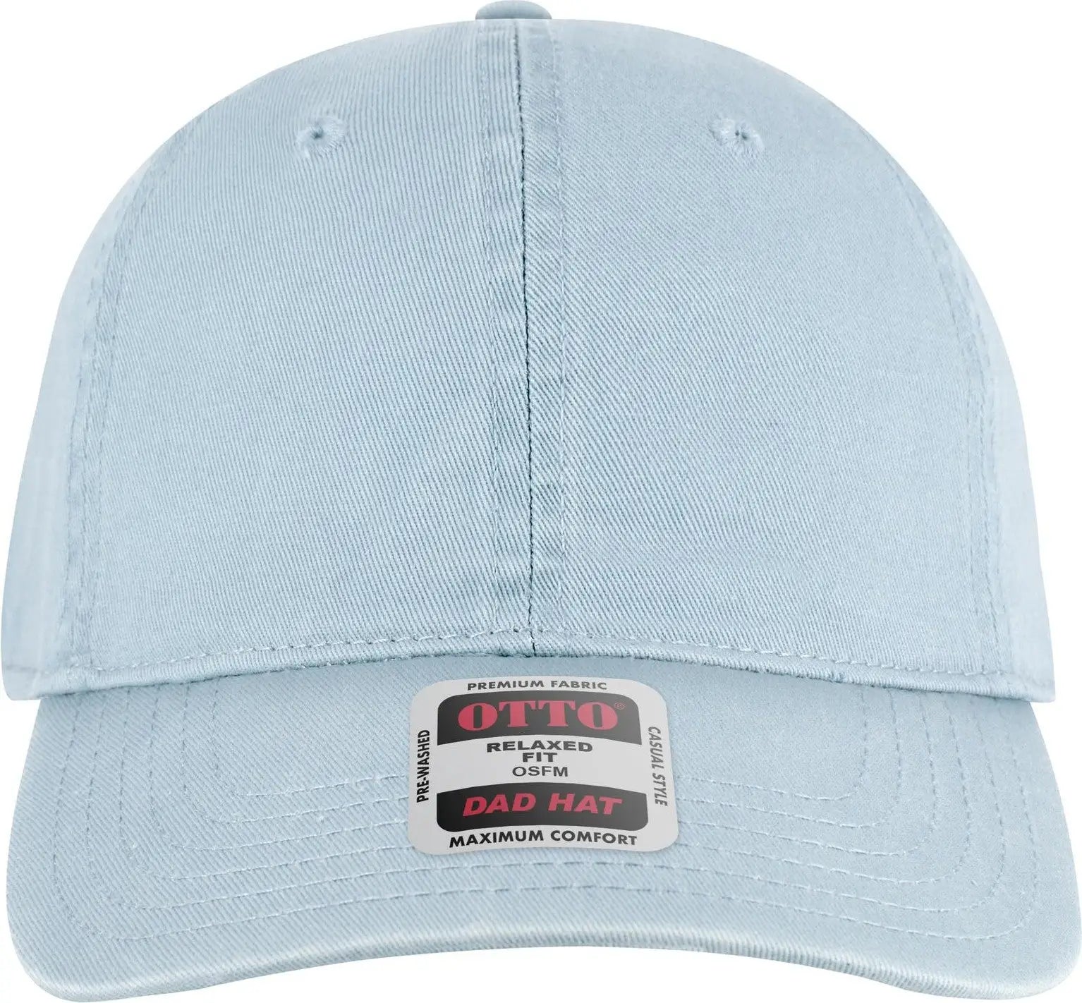 Otto 18-772 6 Panel Low Profile Dad Cap - Powder Blue - 1/2’’ - 7 5/8’’
