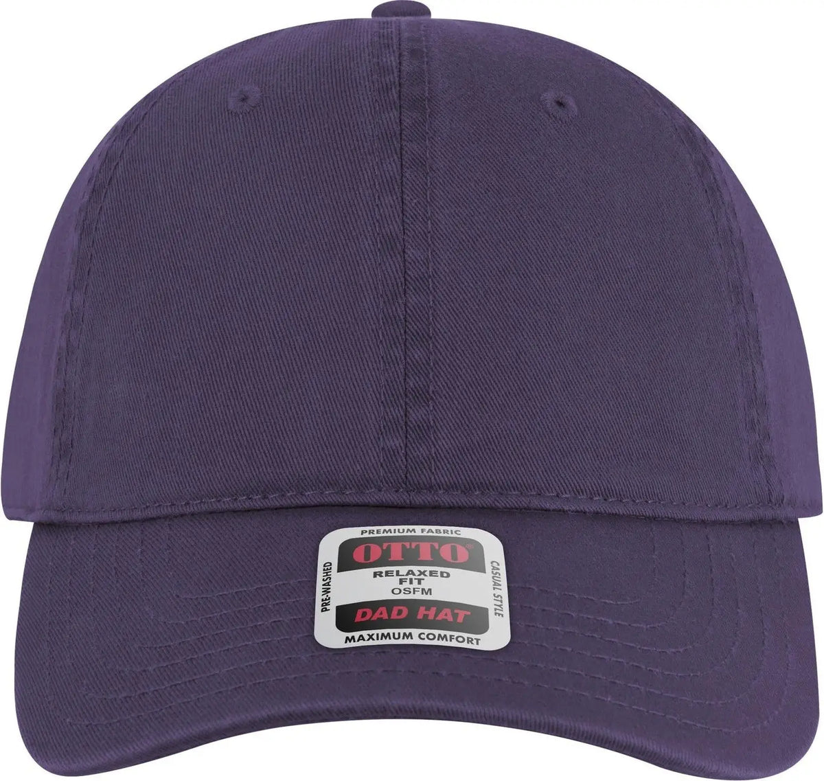 Otto 18-772 6 Panel Low Profile Dad Cap - Purple - 1/2’’ - 7 5/8’’