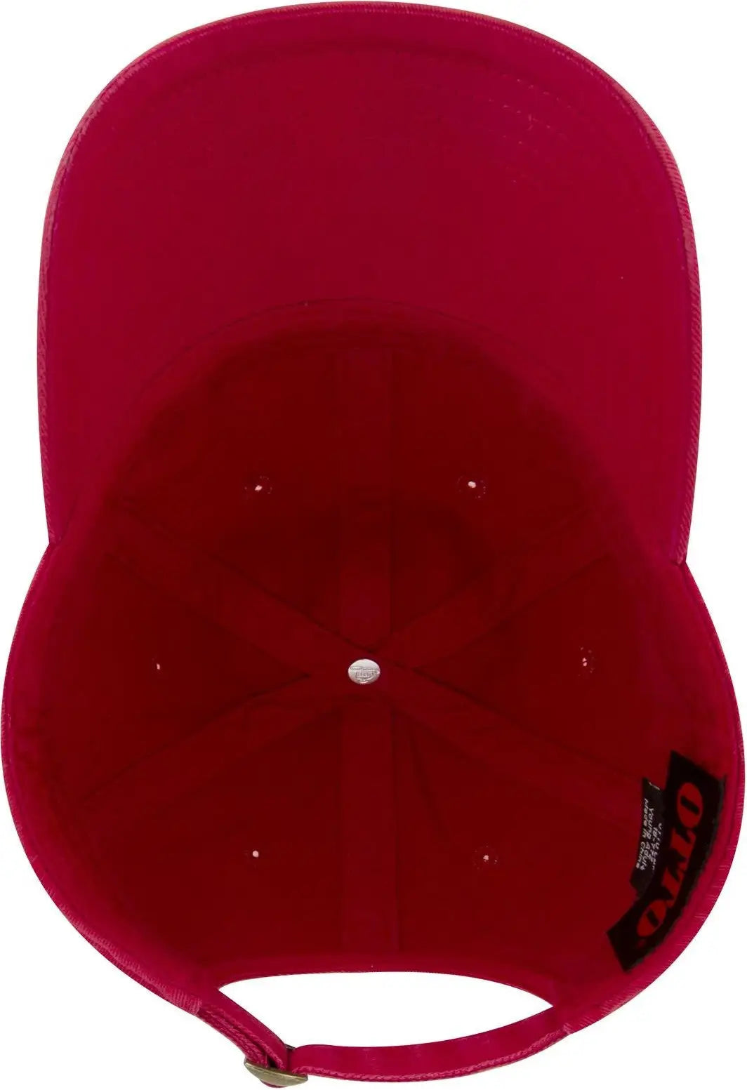 Otto 18-772 6 Panel Low Profile Dad Cap - Red