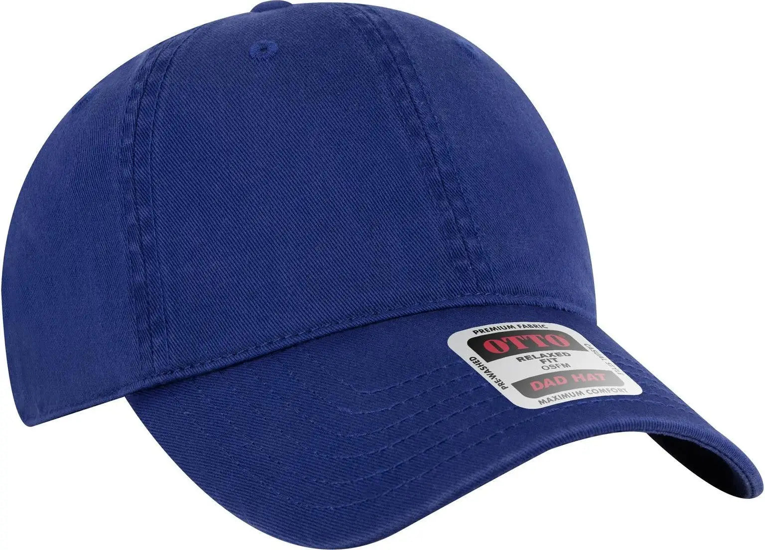 Otto 18-772 6 Panel Low Profile Dad Cap - Royal