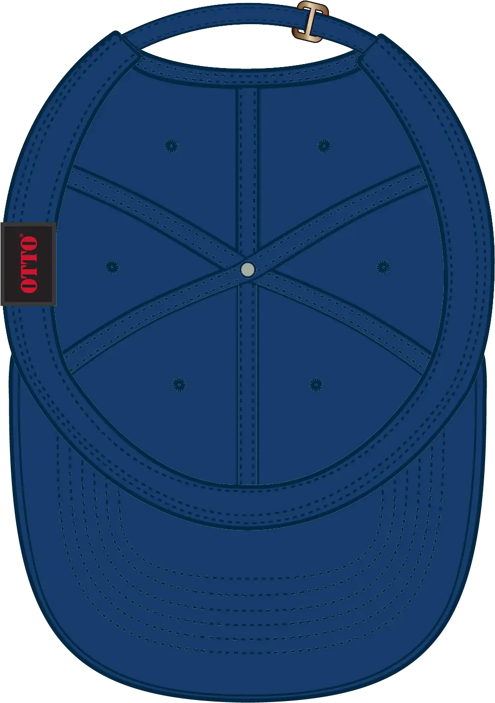 Otto 18-772 6 Panel Low Profile Dad Cap - Royal