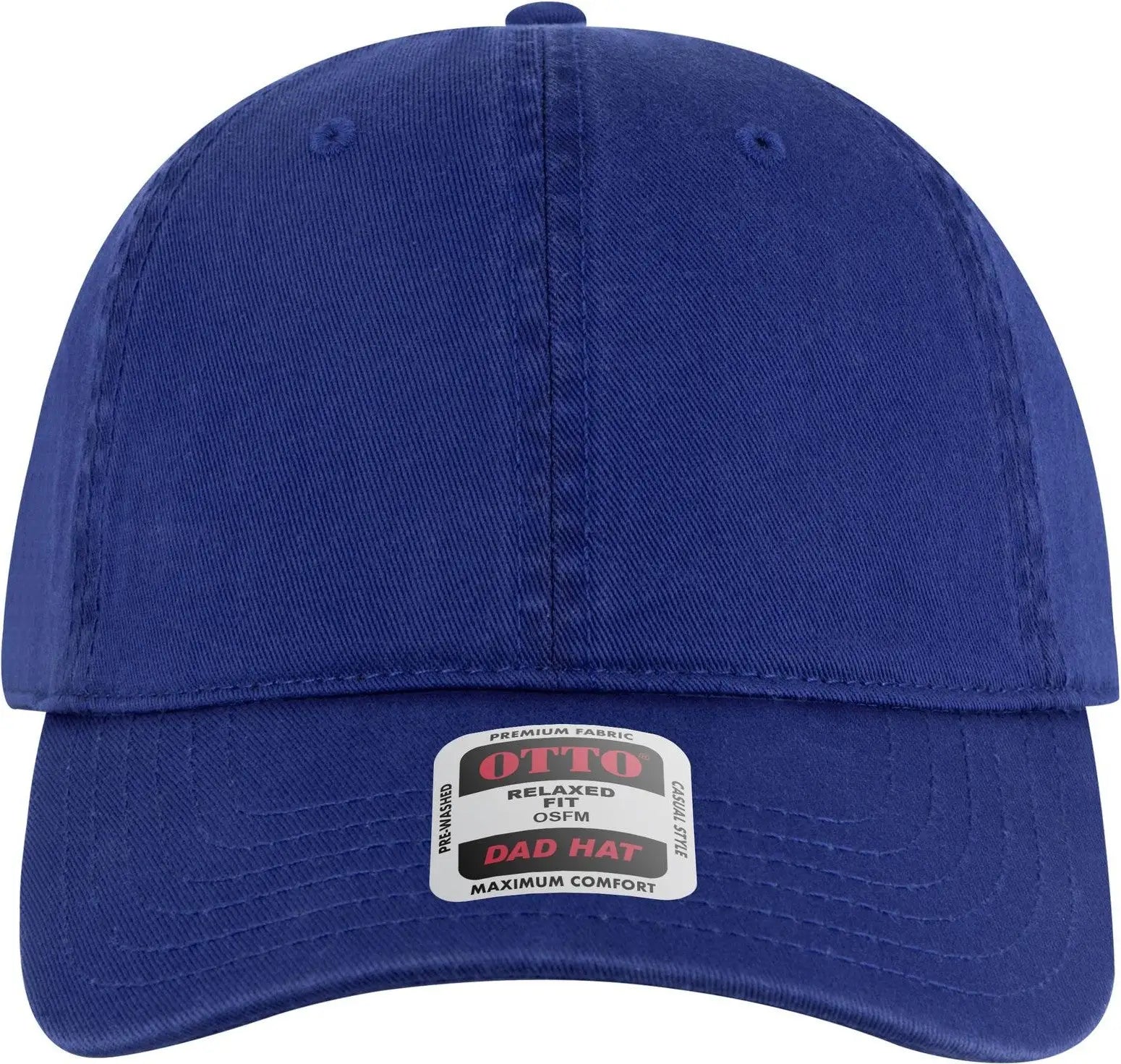 Otto 18-772 6 Panel Low Profile Dad Cap - Royal