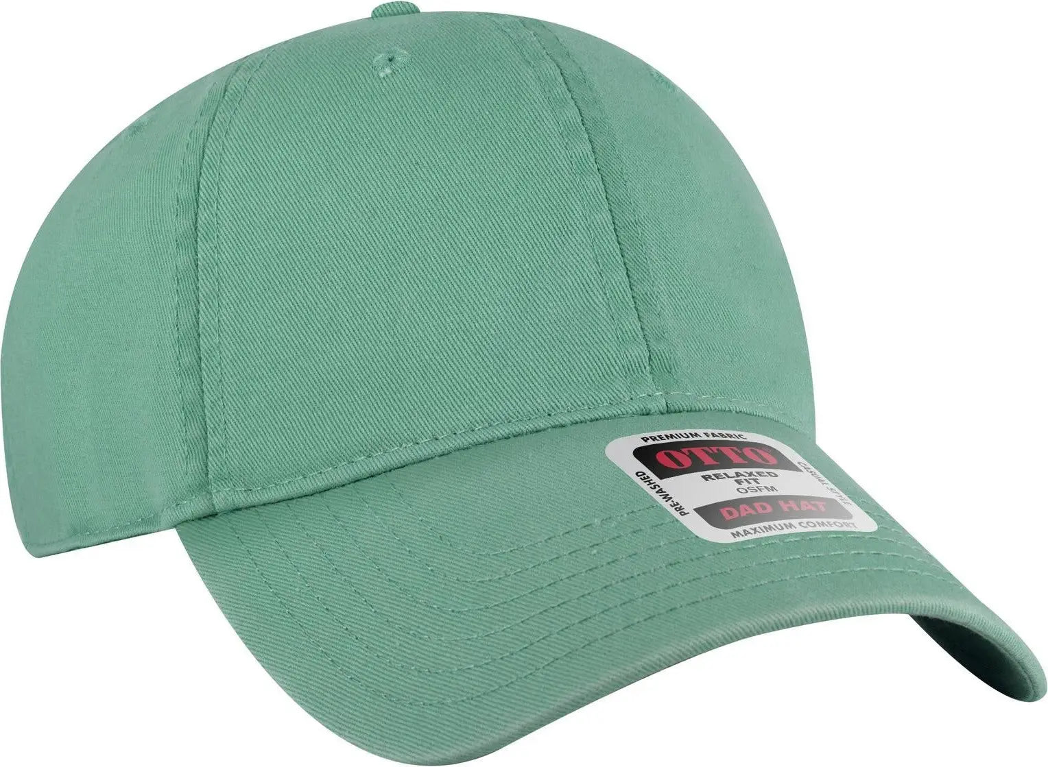 Otto 18-772 6 Panel Low Profile Dad Cap - Turquoise - 1/2’’ - 7 5/8’’