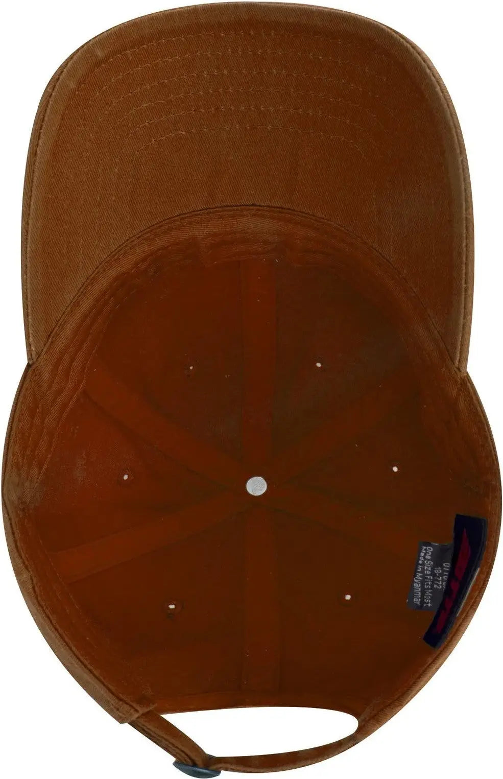 Otto 18-772 6 Panel Low Profile Dad Cap - Tx. Orange - 1/2’’ - 7 5/8’’
