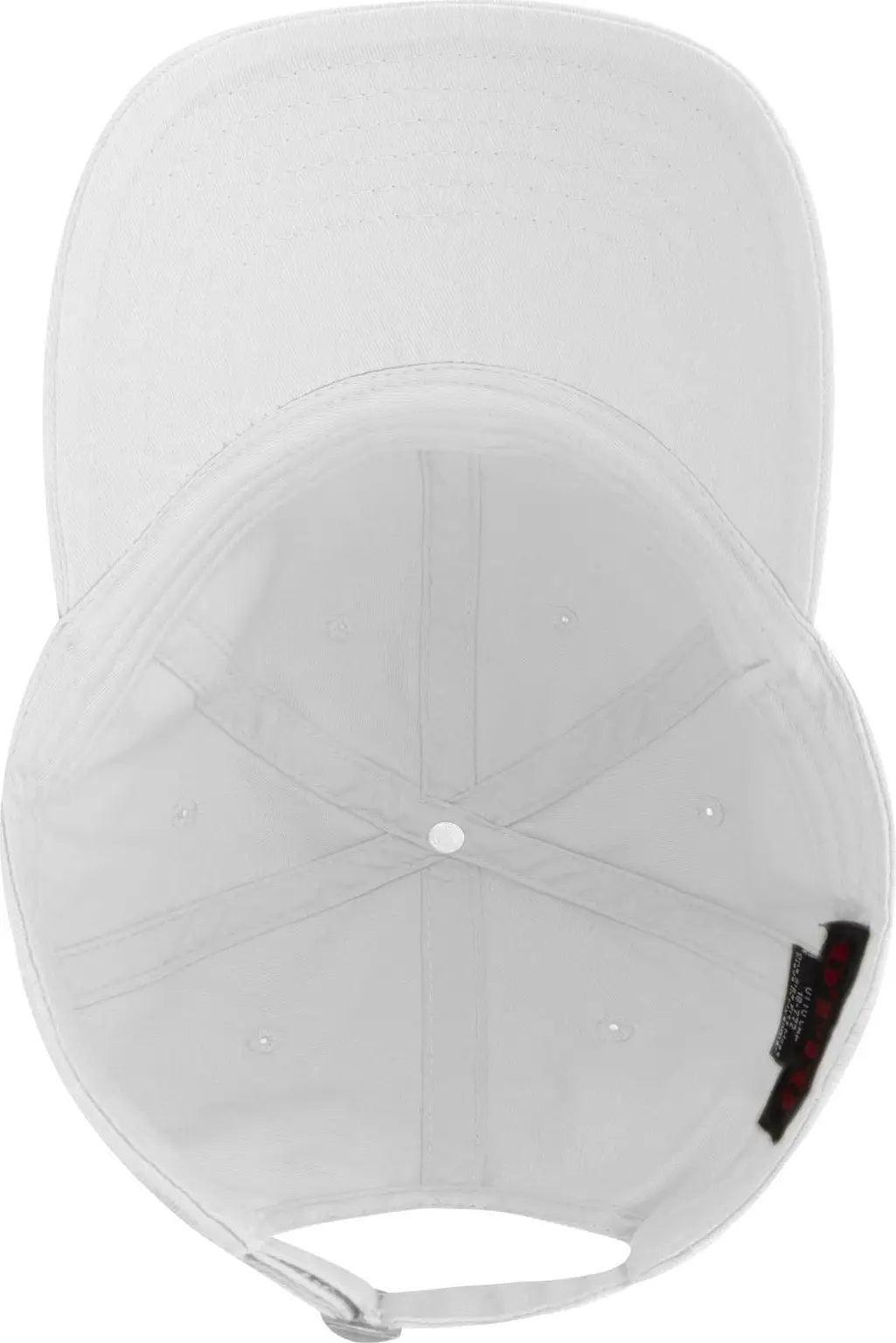 Otto 18-772 6 Panel Low Profile Dad Cap - White