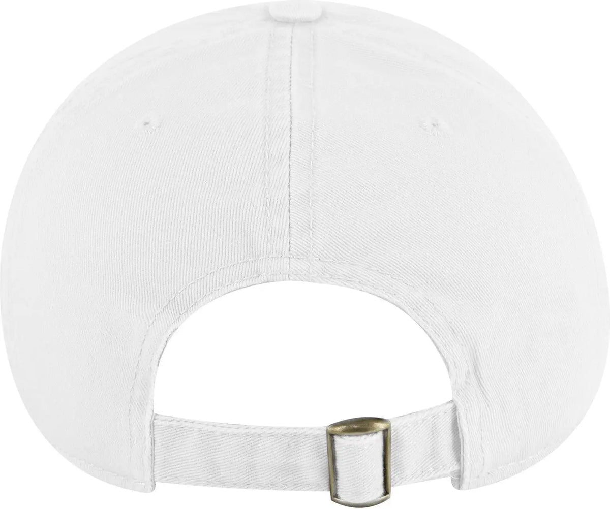 Otto 18-772 6 Panel Low Profile Dad Cap - White