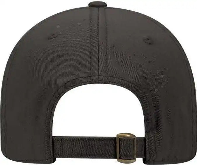 Otto 18-772 Superior Garment Washed Cotton Twill Low Profile Pro Style Cap - Black - one Size Fits Most