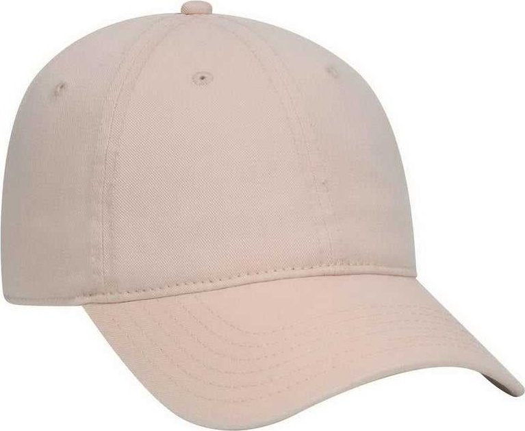 Otto 18-772 Superior Garment Washed Cotton Twill Low Profile Pro Style Cap - Khaki - one Size Fits Most