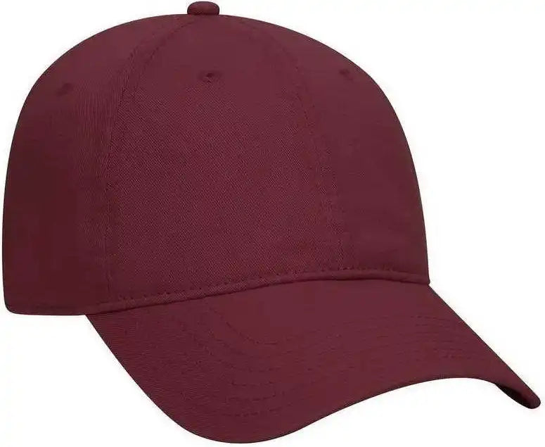 Otto 18 772 Superior Garment Washed Cotton Twill Low Profile Pro Style Cap Burgandy Maroon / one Size Fits Most