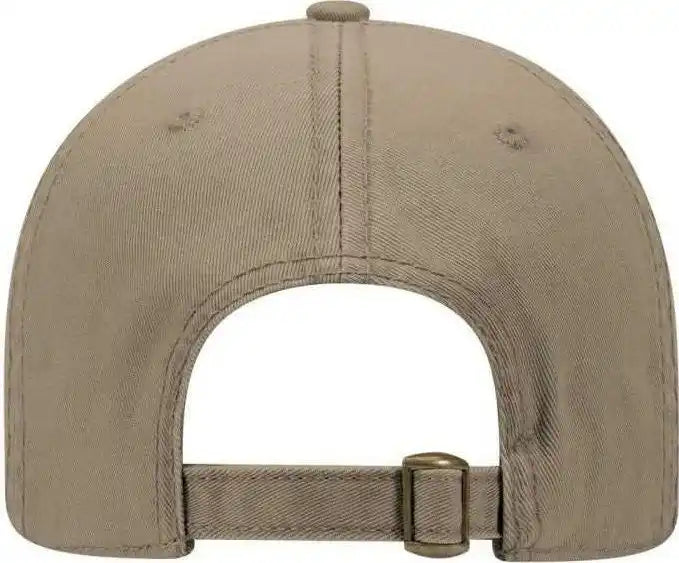 Otto 18-772 Superior Garment Washed Cotton Twill Low Profile Pro Style Cap - Dark Khaki - one Size Fits Most