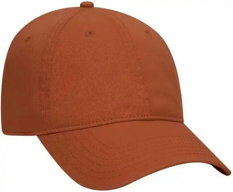 Otto 18 772 Superior Garment Washed Cotton Twill Low Profile Pro Style Cap Texas Orange / one Size Fits Most