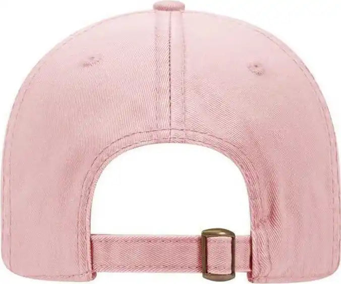 Otto 18-772 Superior Garment Washed Cotton Twill Low Profile Pro Style Cap - Pink - one Size Fits Most