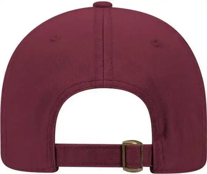 Otto 18-772 Superior Garment Washed Cotton Twill Low Profile Pro Style Cap - Maroon - one Size Fits Most