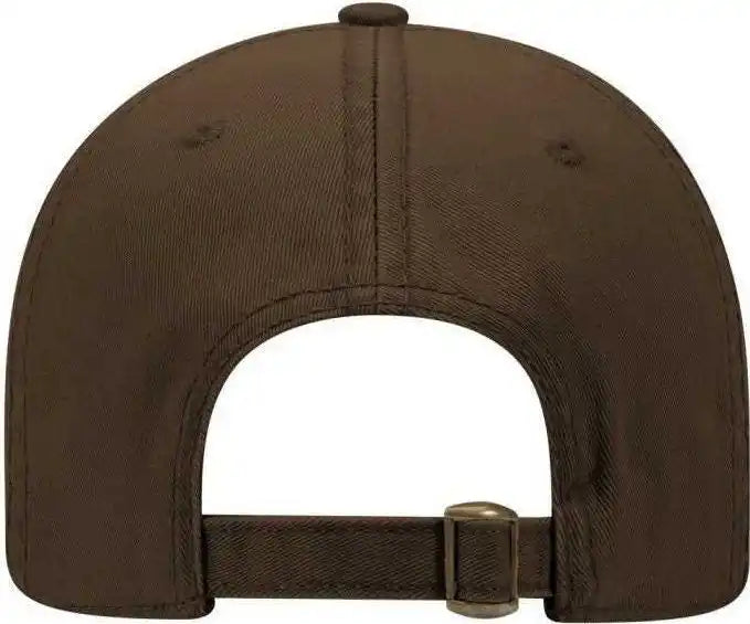 Otto 18-772 Superior Garment Washed Cotton Twill Low Profile Pro Style Cap - Dark Brown - one Size Fits Most