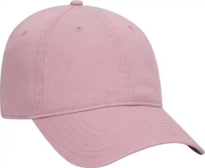 Otto 18 772 Superior Garment Washed Cotton Twill Low Profile Pro Style Cap Dusty Rose Hot Pink / one Size Fits Most