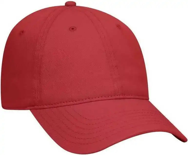 Otto 18 772 Superior Garment Washed Cotton Twill Low Profile Pro Style Cap Red / one Size Fits Most