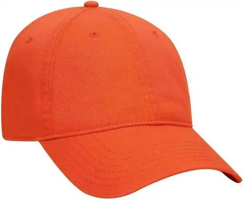 Otto 18-772 Superior Garment Washed Cotton Twill Low Profile Pro Style Cap - Orange - one Size Fits Most