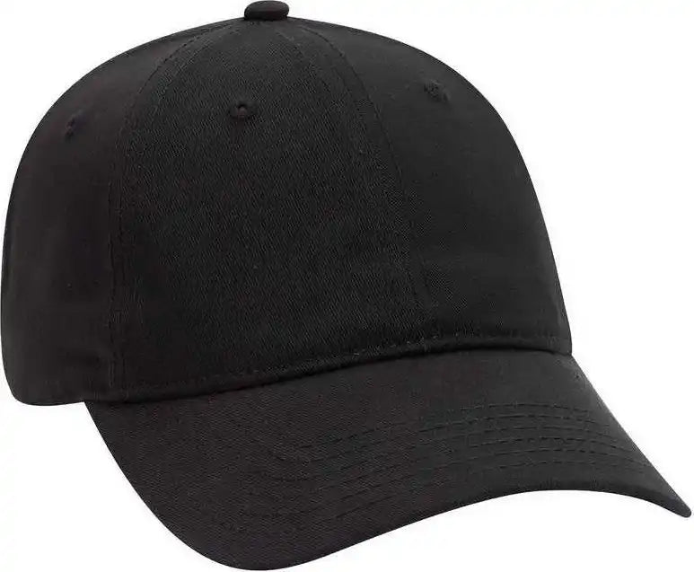 Otto 18 864 6 Panel Low Profile Baseball Cap Black / one Size Fits Most