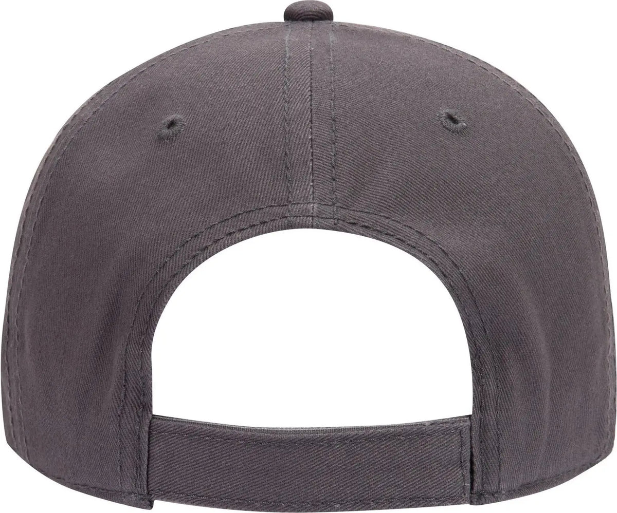 Otto 18-864 6 Panel Low Profile Baseball Cap - Char. Gray - 1/2’’ - 7 5/8’’