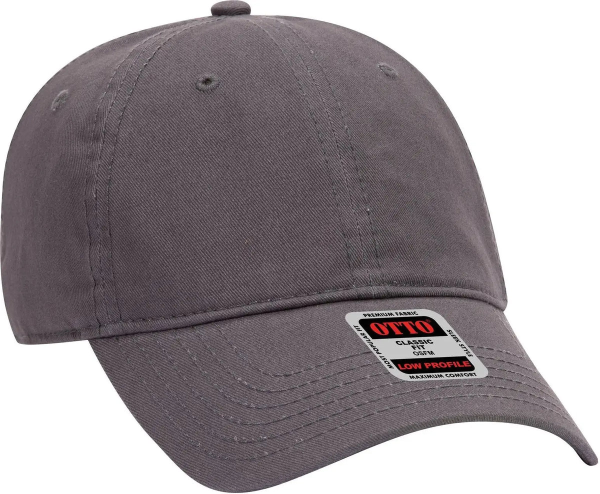 Otto 18-864 6 Panel Low Profile Baseball Cap - Char. Gray - 1/2’’ - 7 5/8’’