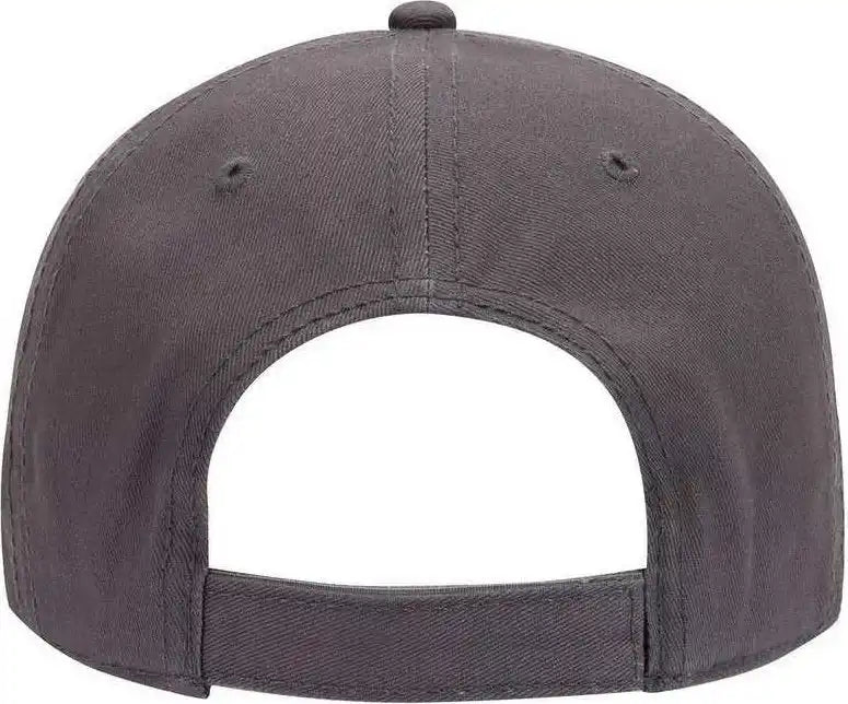 Otto 18-864 6 Panel Low Profile Baseball Cap - Charcoal Gray - Khaki / one Size Fits Most