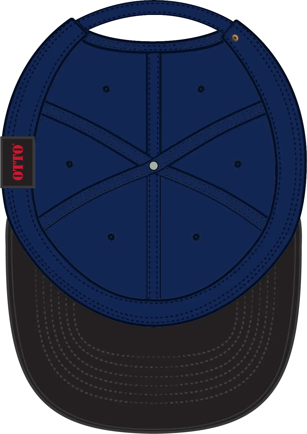 Otto 19-004 6 Panel Low Profile Baseball Cap - Nv Blu - 1/2’’ - 7 5/8’’