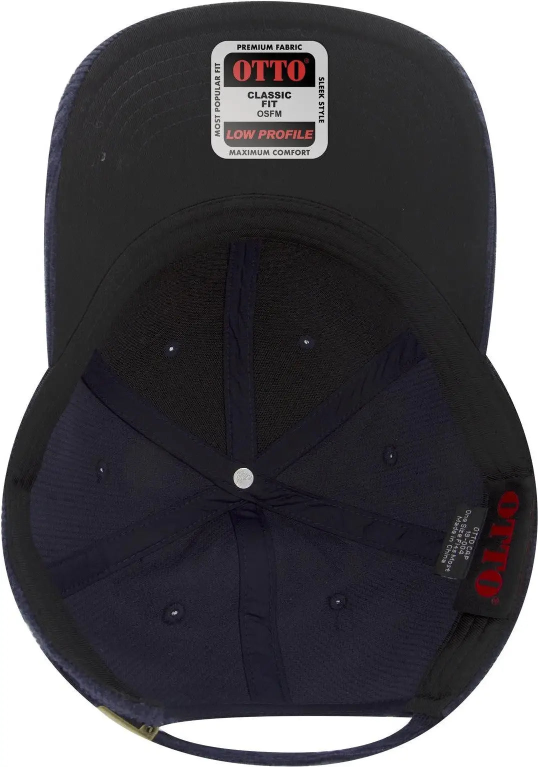 Otto 19-004 6 Panel Low Profile Baseball Cap - Nv Blu - 1/2’’ - 7 5/8’’