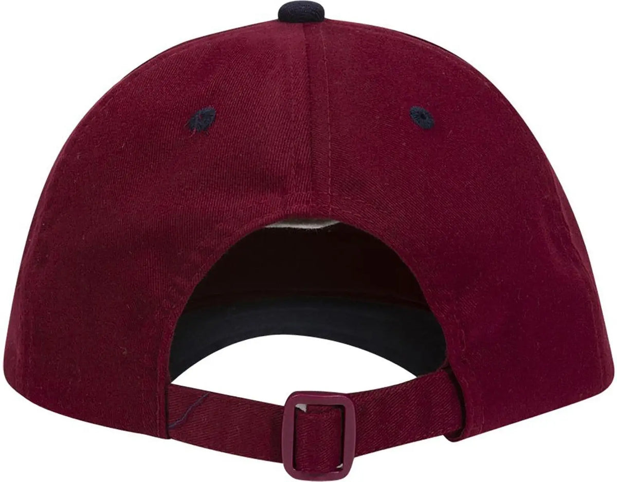 Otto 19-013 6 Panel Low Profile Baseball Cap - Nvy/burg.marn - 1/2’’ - 7 5/8’’