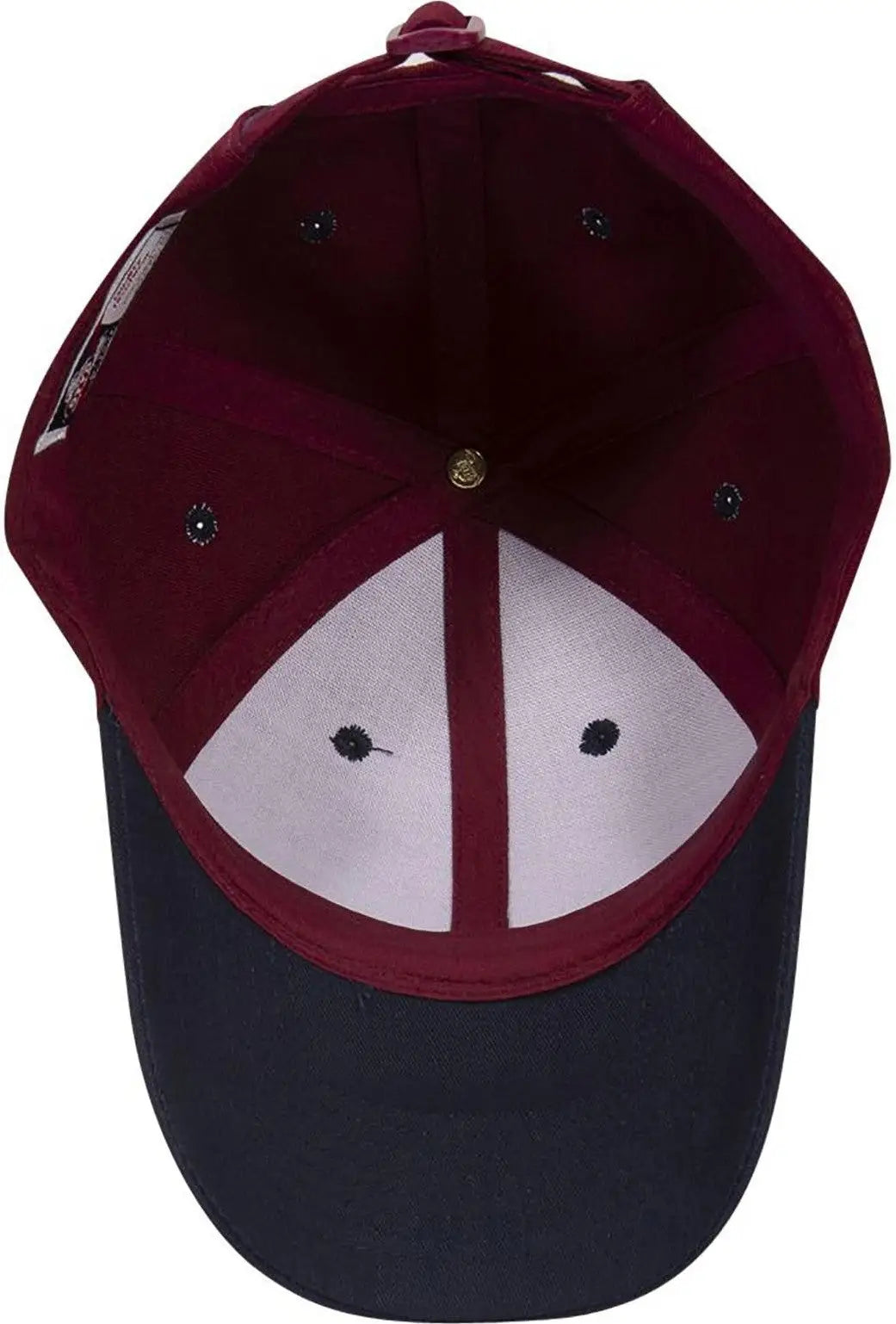 Otto 19-013 6 Panel Low Profile Baseball Cap - Nvy/burg.marn - 1/2’’ - 7 5/8’’
