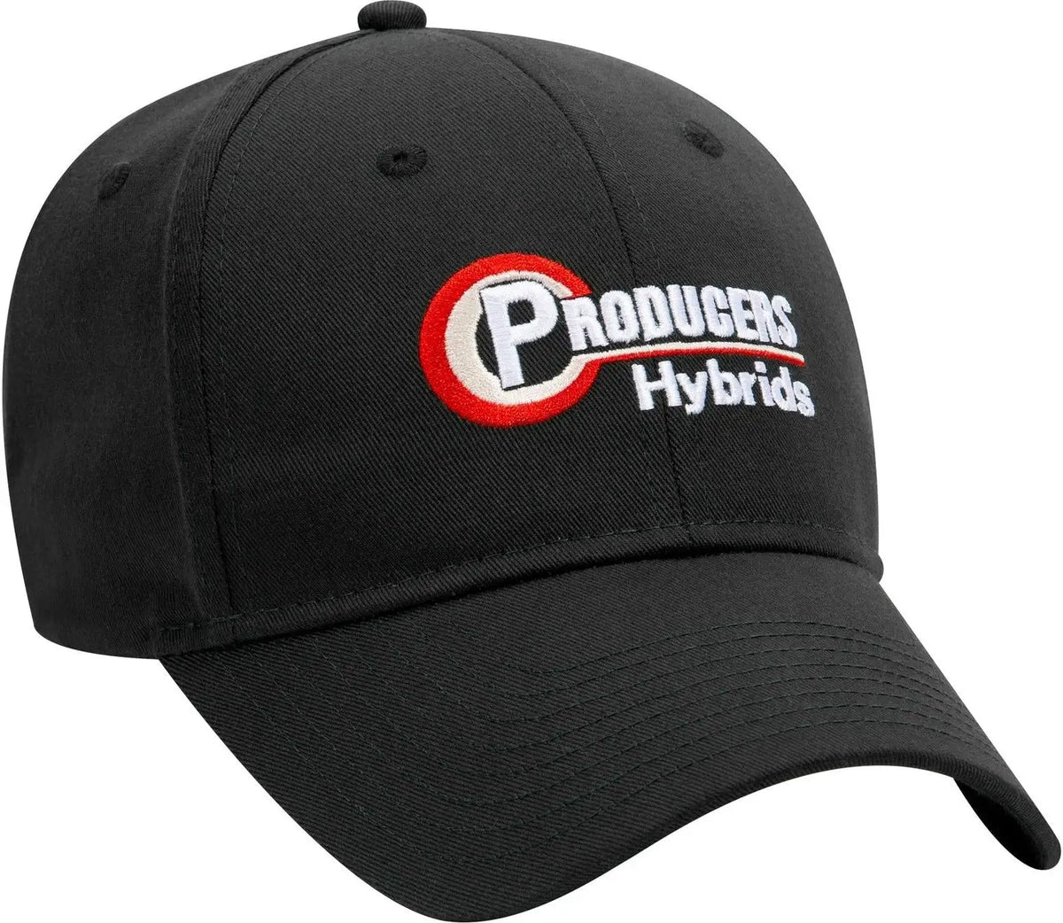 Otto 19-028 6 Panel Low Profile Baseball Cap - Black - 1/2’’ - 7 5/8’’
