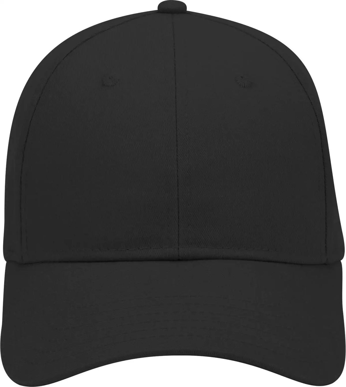 Otto 19-028 6 Panel Low Profile Baseball Cap - Black - 1/2’’ - 7 5/8’’