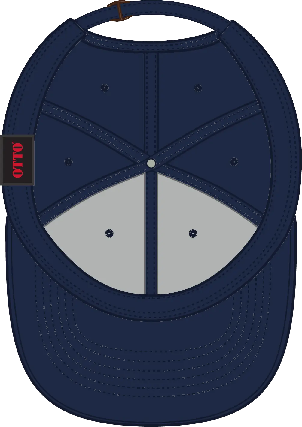 Otto 19-028 6 Panel Low Profile Baseball Cap - Navy