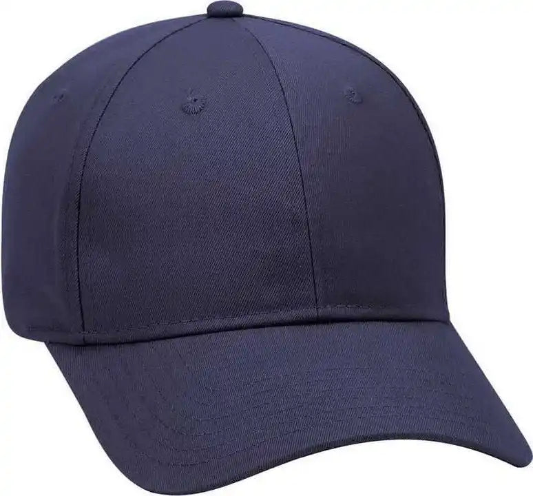 Otto 19 028 Brushed Cotton Twill Low Profile Pro Style Structured Firm Front Panel Cap Navy / one Size Fits Most