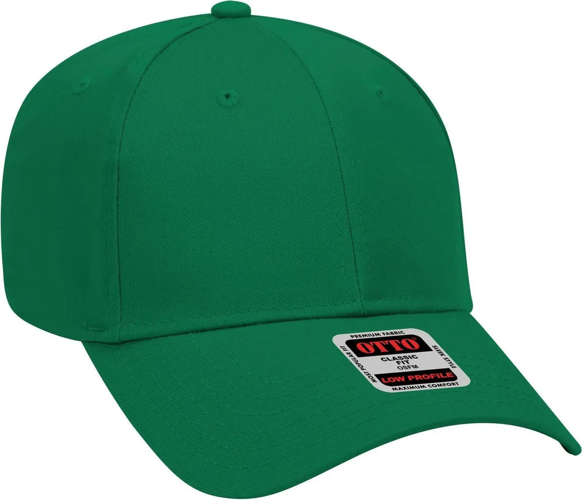 Otto 19-061 6 Panel Low Profile Baseball Cap - Kelly