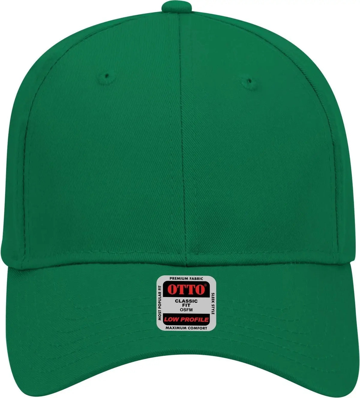 Otto 19-061 6 Panel Low Profile Baseball Cap - Kelly