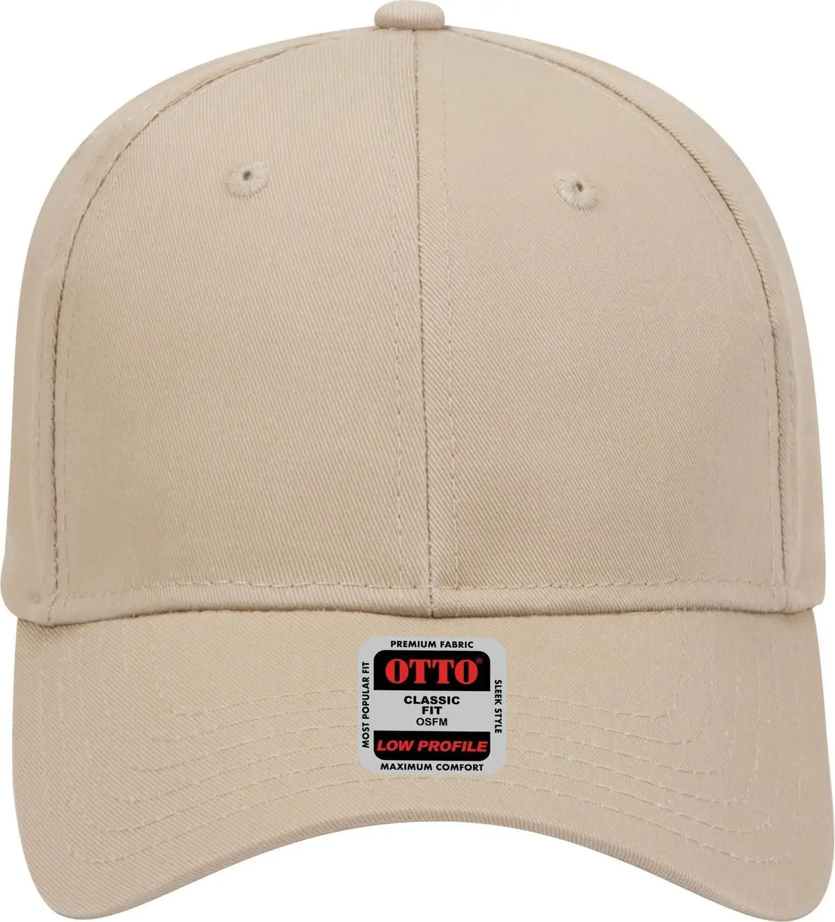 Otto 19-061 6 Panel Low Profile Baseball Cap - Khaki