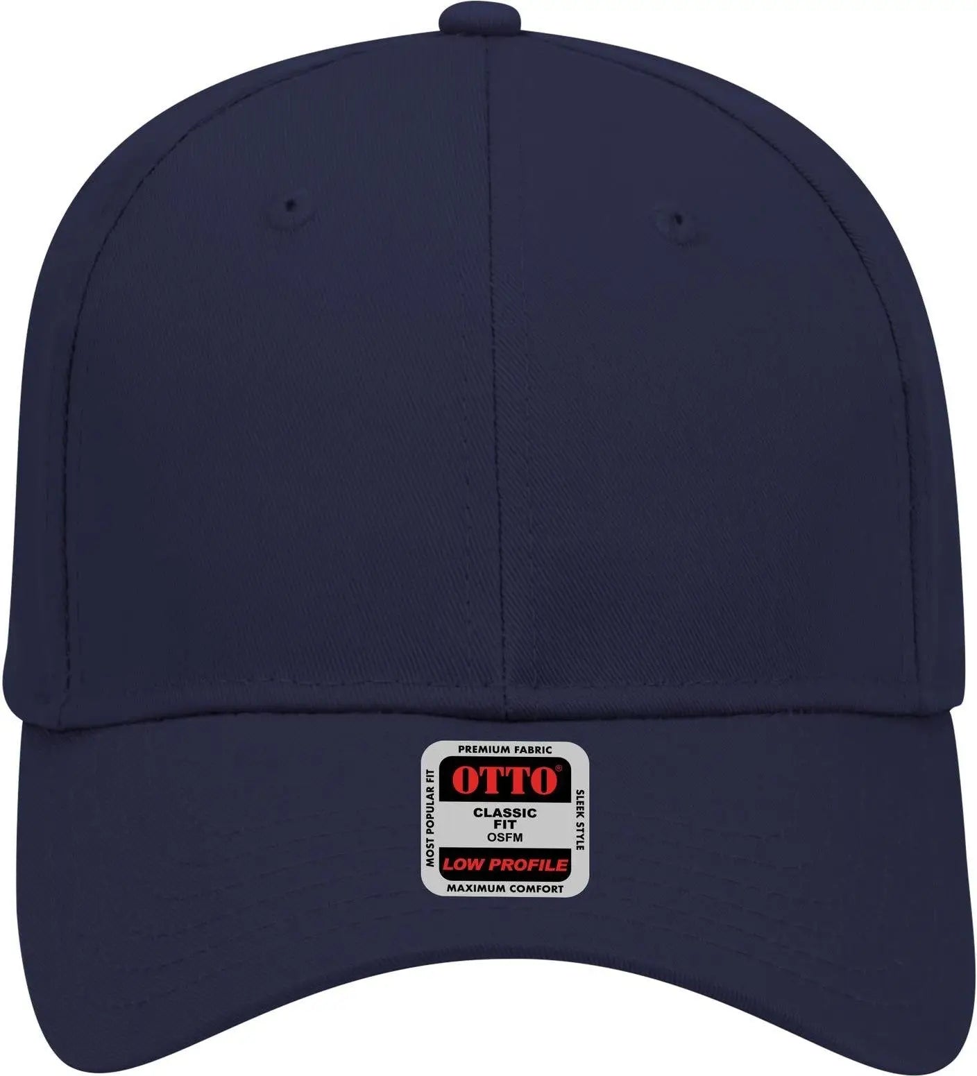 Otto 19-061 6 Panel Low Profile Baseball Cap - Navy - 1/2’’ - 7 5/8’’