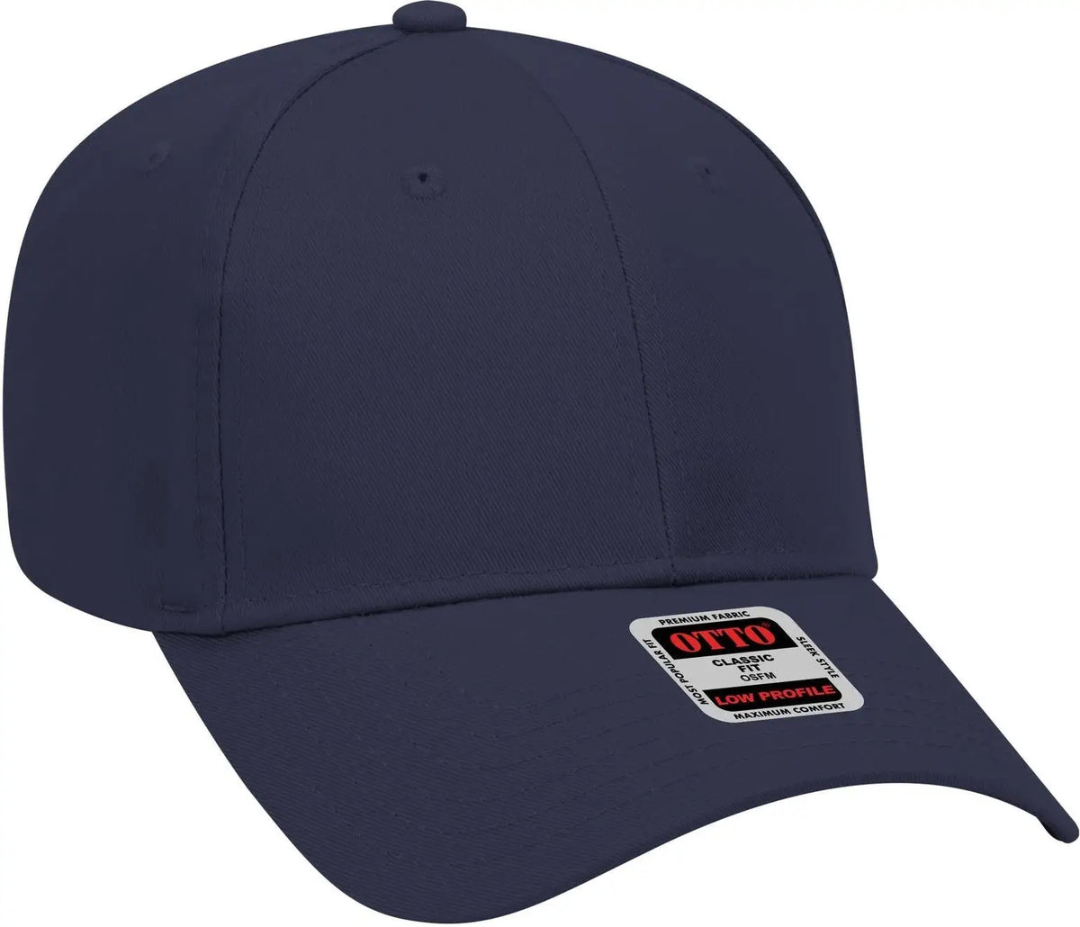 Otto 19-061 6 Panel Low Profile Baseball Cap - Navy - 1/2’’ - 7 5/8’’