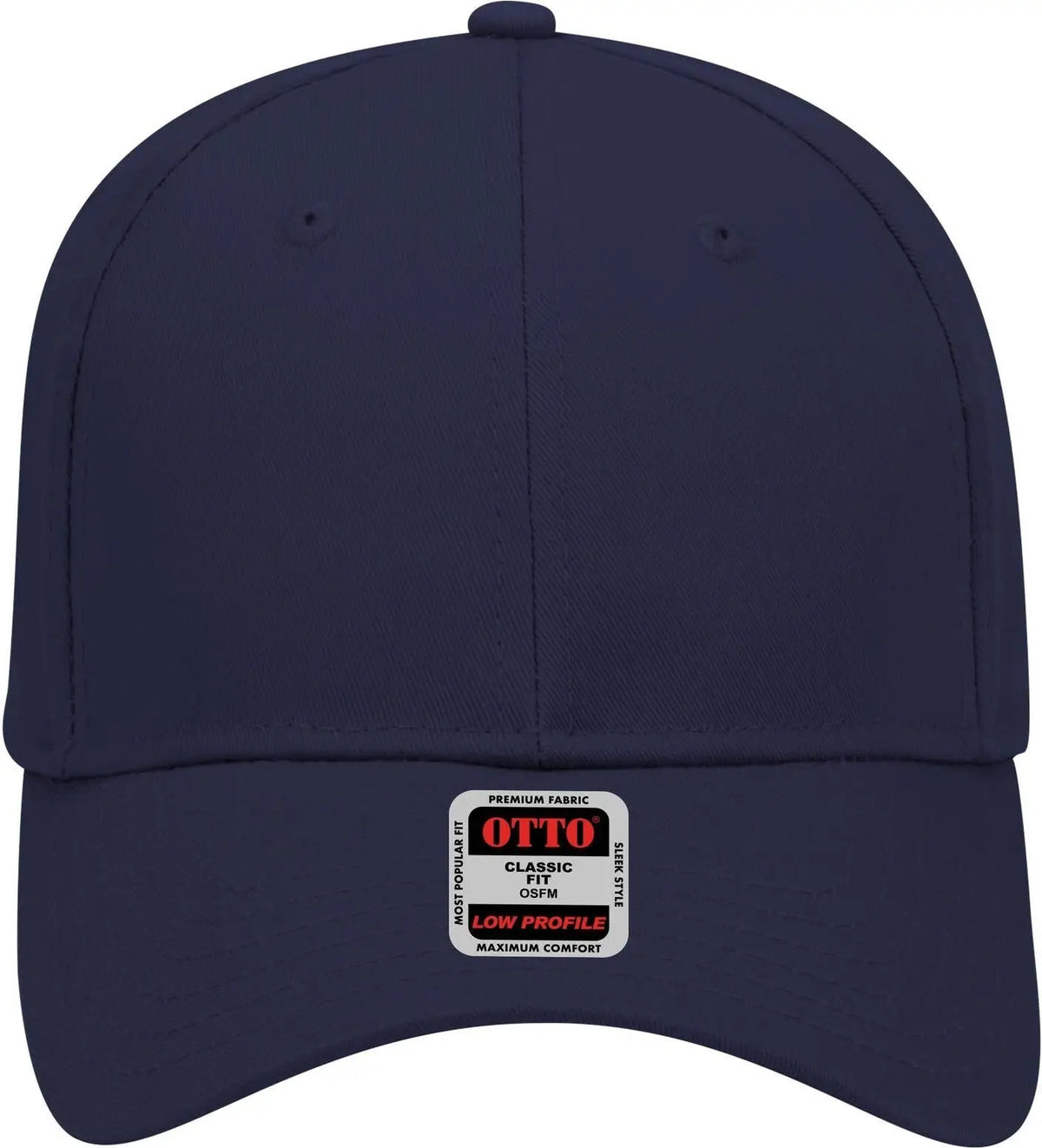Otto 19-061 6 Panel Low Profile Baseball Cap - Navy