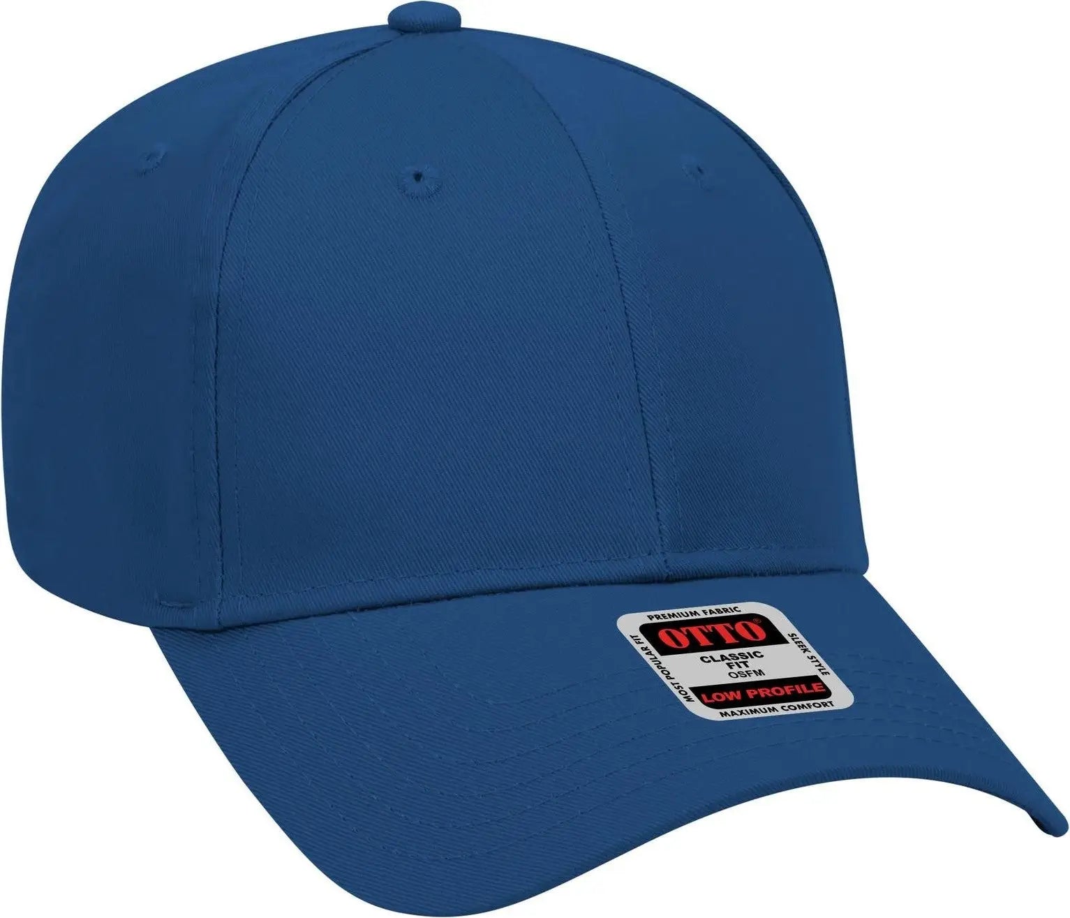 Otto 19-061 6 Panel Low Profile Baseball Cap - Royal - 1/2’’ - 7 5/8’’