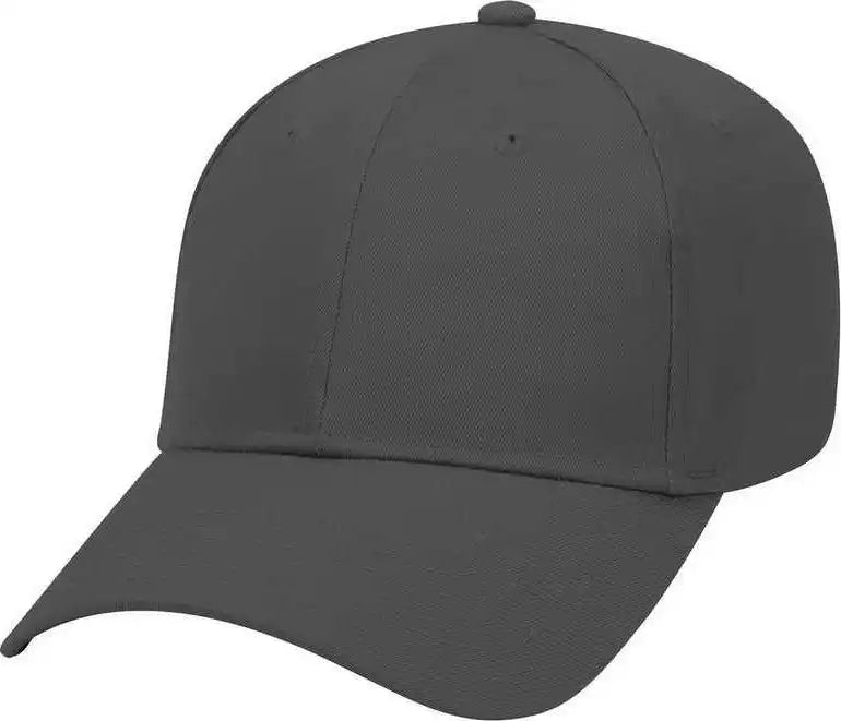 Otto 19-061 Cotton Twill Low Profile Pro Style Cap with Fabric Adjustable Hook - Charcoal Gray - Dark / one Size Fits