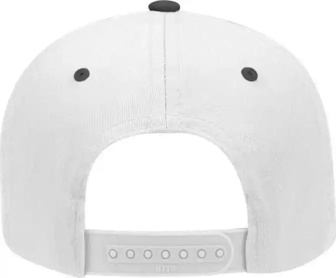 Otto 19 061 Cotton Twill Low Profile Pro Style Cap with Fabric Adjustable Hook Black White / one Size Fits Most